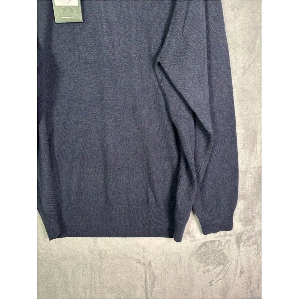 NWT Rodd & Gunn Navy Men’s Cashmere Wool Blend Sweater Size Large